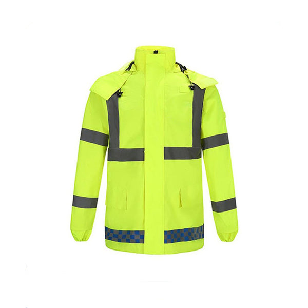 High-Visibility Safety Jacket - Professional Weather ProtectionProduct Description