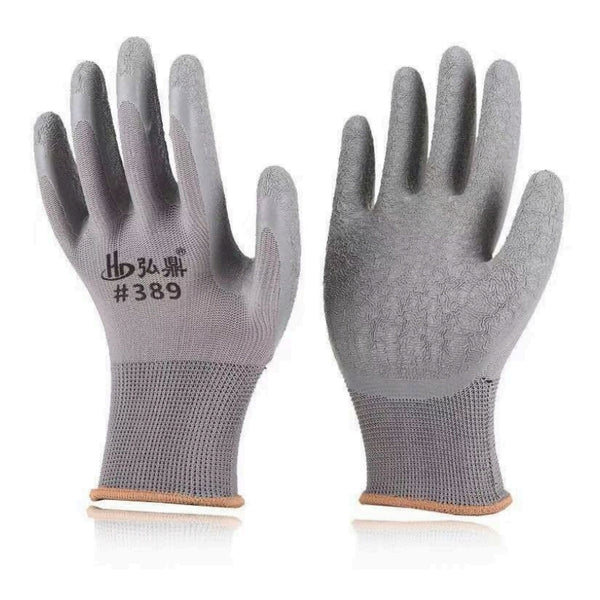 Rubber protective gloves