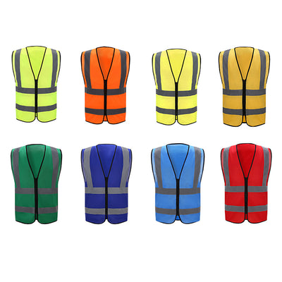 Premium High-Visibility Safety Vest Collection - 8-Color Professional