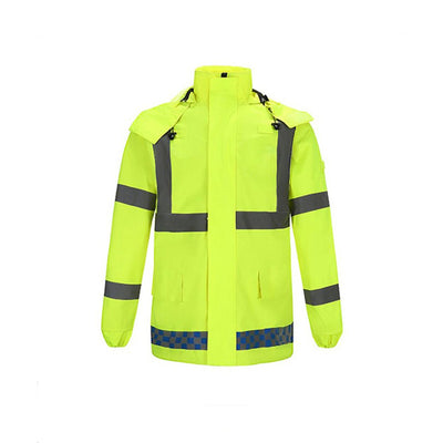 High-Visibility Safety Jacket - Professional Weather ProtectionProduct Description