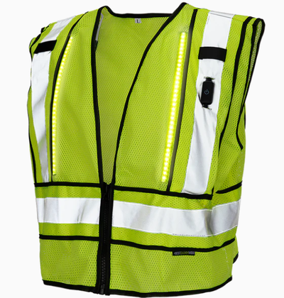 LED Safety Vest - USB Rechargeable & ANSI Certified
