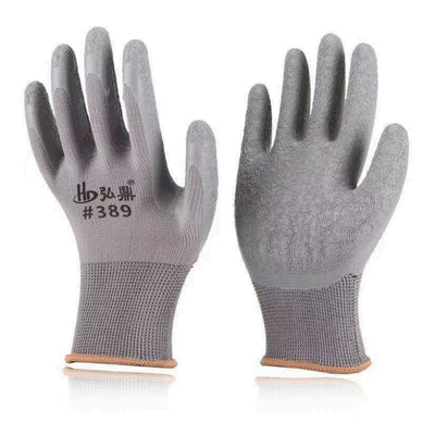 Rubber protective gloves